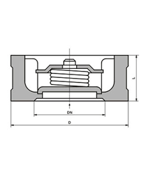 對夾(jia)升降式止(zhi)回閥